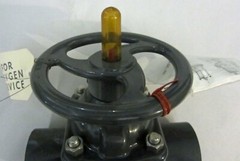 ITT Grinnell DIA-FLO 2″ Manual Diaphragm Valve, PVC Socket Weld Connection, New