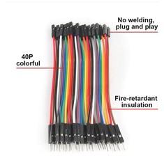 40 Pin Dupont Cables F-F, M-M, M-F Jumper Breadboard Wire GPIO Ribbon Pi Arduino