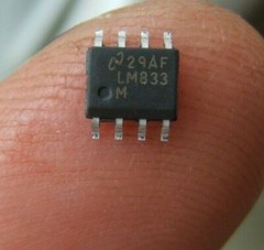 15 TEXAS INSTR / NATIONAL SEMI LM833M SOIC 8 PIN LOW NOISE OPERATIONAL AMP. IC