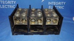 Gould Shawmut 69093 PDB 3 pole 500MCM-#4 600V Power Distribution Block + 1 Ye…