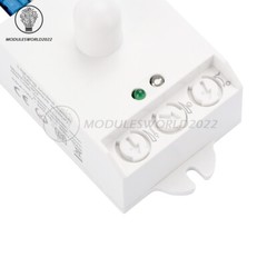 DC12-24V AC110-240V 5.8GHz Microwave Radar Sensor Body Motion HF Detector Switch