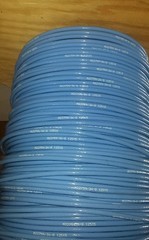 (25 FT) Allied Wire M22759/34-8-6 (8 awg) Blue Electrical Wire 133/C Single 600V