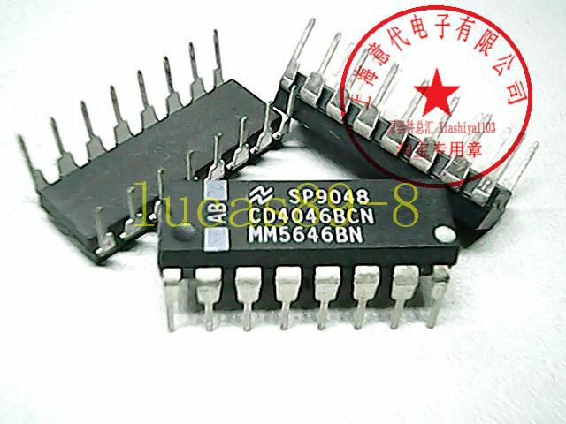 10PCS CD4046BCN IC LOCK LOOP CMOS PHASE 16-DIP CD4046 4046 CD4046B 4046B CD4046B