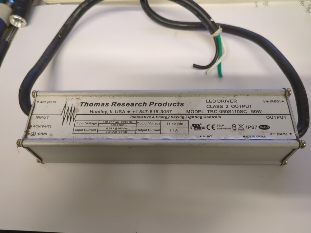 Thomas Research Products Model TRC-050S110SC Led Driver