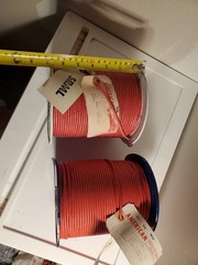 Made In U.S.A 14 gauge SRML Tinned Silicone Copper Glass Braided Wire 500′ Spool