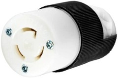 Hubbell HBL4779C, 277 VAC, 15 A, NEMA L7-15R, Locking Device Connector, 1 pc