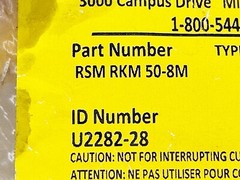 New Turck RSM RKM 50-8M Double Ended Cordset M/F Connector 18AWG U2282-28