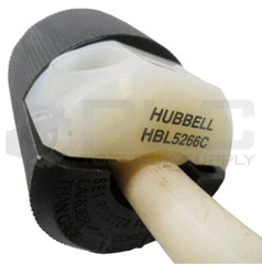 NEW HUBBELL HBL5266C STRAIGHT BLADE PLUG W/ HBL2313 CONNECTOR 20A 125V