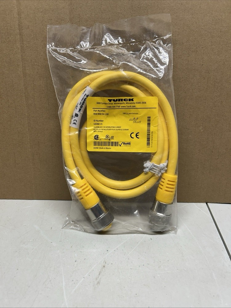 NEW SEALED PACKAGE TURCK RSM RKM 36-1.5M