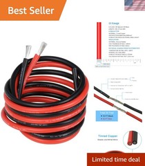 12 Gauge Silicone Wire Kit Red and Black Each 10ft Flexible 12 AWG Stranded T…