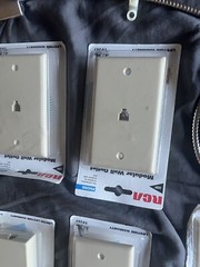 Variety Of Different Electrical And Alarm Installation Parts, Some Used,Some Not