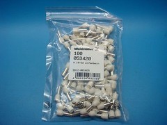 (100) WEIDMULLER 0534200000 5342.0 Wire end Ferrule H 0,10/22 EB IVORY 7 AWG