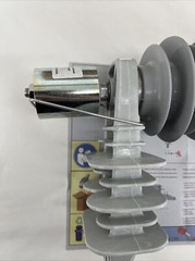 Siemens 3EK8 270-3GA4 Medium-Voltage Surge Arrester, 27 kV, HTV Silicone Housing