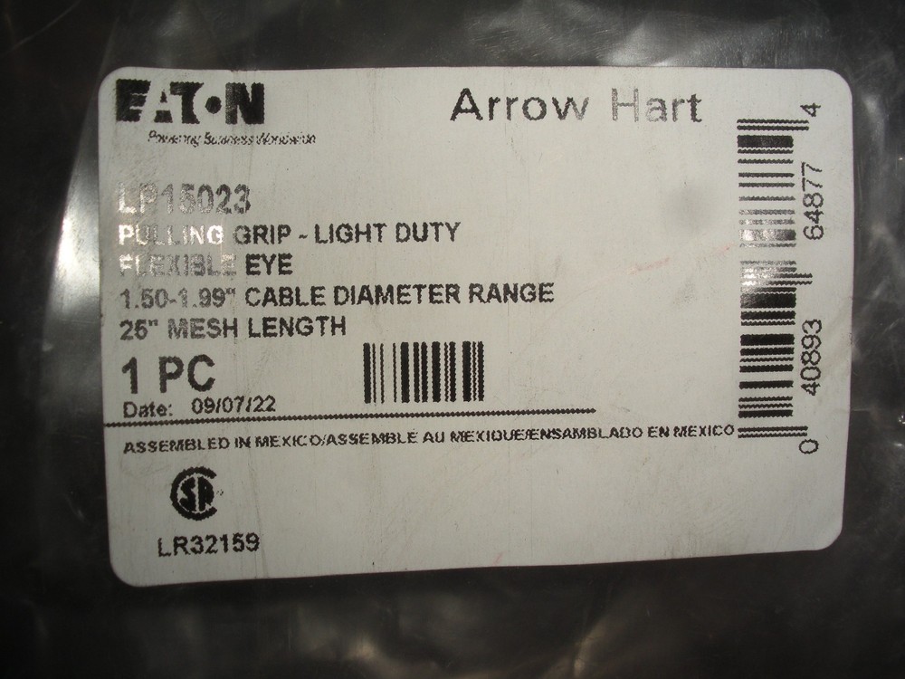 Pulling grip basket LP15023 1.5-1.99″ Eaton Arrow Hart light duty 25″ 5 availabl