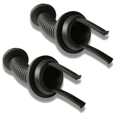 2 Pack 30*30mm Car Harness Wiring Door Tube Rubber Sleeve Dust-proof Tubes NEW