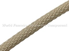 Beige PET flex braided expandable sleeving – USA