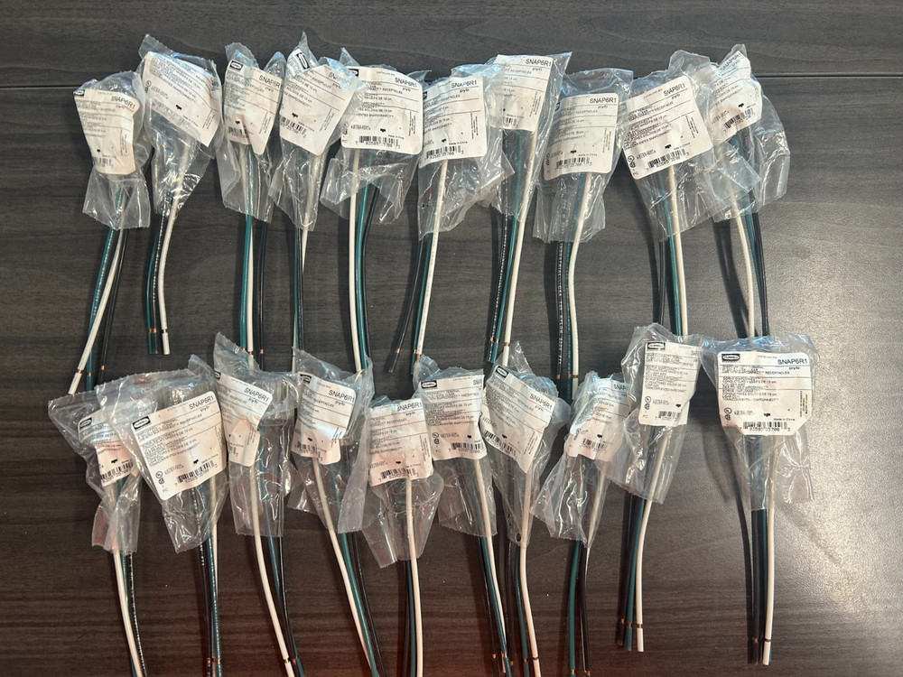 (Lot of 20) Hubbell (SNAP6R1) SNAPCONNECT 6inch