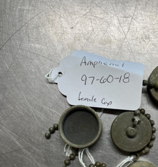 976018 AMPHENOL 97-60-18 FEMALE PLUG DUST CAP SIZE 18 – QTY of 2 Caps