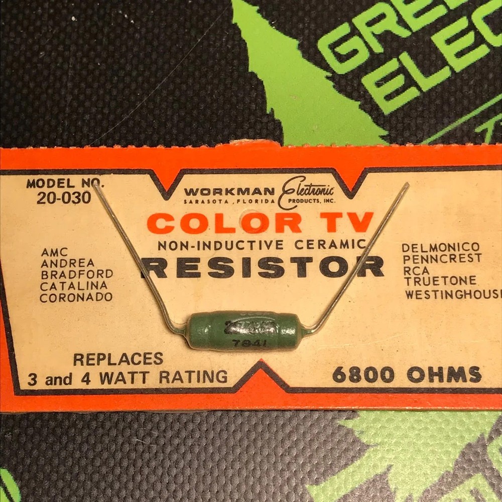 20-030 – WORKMAN – 3+4W RATING 6800 OHM RESISTOR