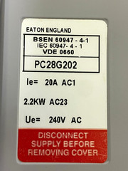 Eaton MEM PC28G202 Enclosed Local Isolator 20A 240V