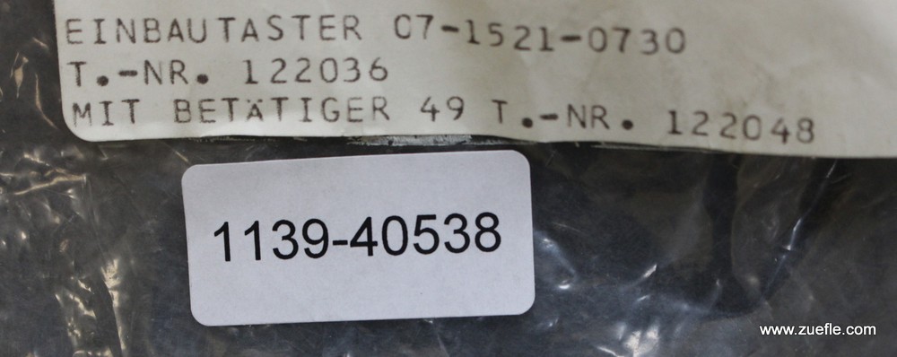BARTEC Limit Switch 07-1521 EEX Tested 250VAC 5A Max 1250VA 250VDC 0.25A m