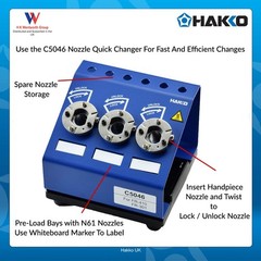 Hakko N61-08 Desoldering Nozzle, 1.0mm 1.0mm, Multicolor