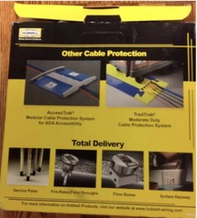 3 – Boxes – HUBBEL FLOORTRAK 5ft BEIGE CABLE FLOOR COVER NEW !!