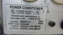 Powervar Power Conditioner, Abc201-11, 61024-69, In: 120 V Ac 2.1 A 60 Hz