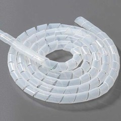 Ф6mm-Ф30mm White / Black Spiral Wrap Cable Tidy Wire Organize Sleeves Tool Kits