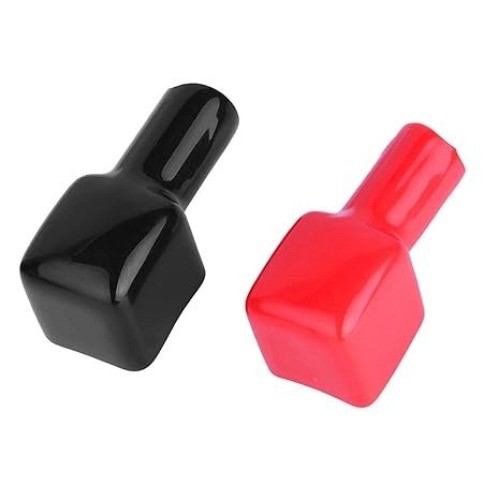 Battery Terminal Covers, 2 Pcs PVC Protectors for Positive and Negative Cables i