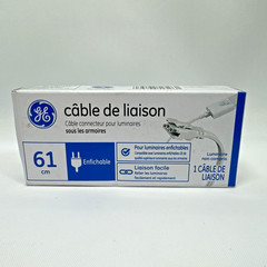 GE 24″ Undercabinet Light Linking Connector Cable Wire Plug-In Fixture White