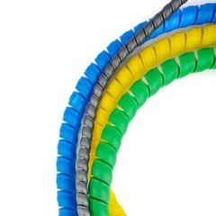Spiral Cable Wrap Dia 8mm – 35mm Tidy Hide Banding Loom Wire Management 7 Colors