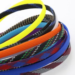 PET Nylon Braided Sleeve Tube 8 mm Width Audio Car Cable Wire Sleeving Sheath