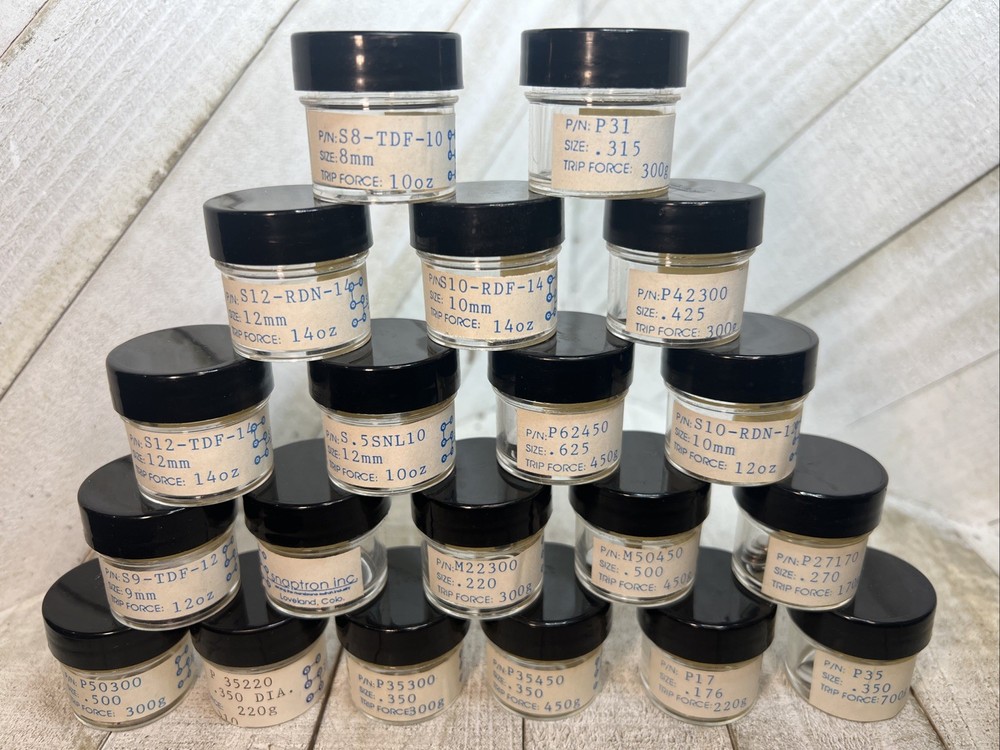 SNAPTRON Quality Tactile Metal Domes Sample Lot 20 Different Types Assortment