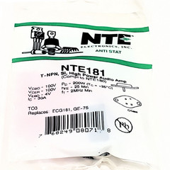NTE181 “Original” NTE TO-3 Transistor AKA MJ802 1 pc