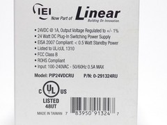 IEI Linear PIP24VDCRU 0-291324RU Plug-in Power Supply Transformer 24VDC 1A 24…