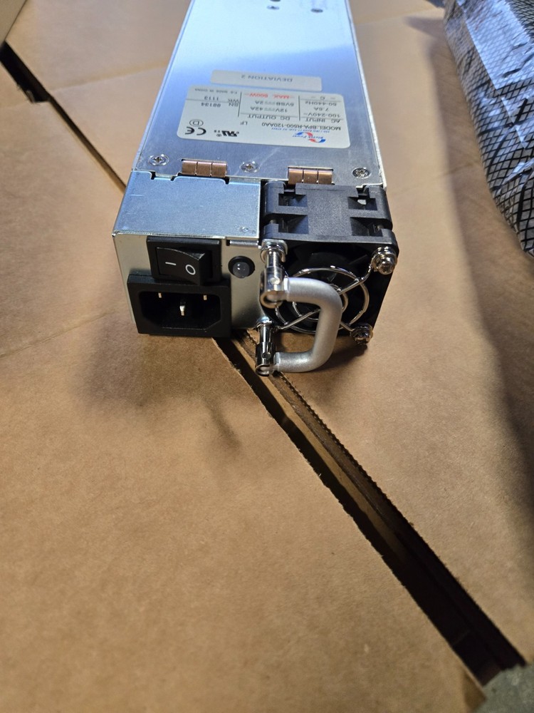 BluTek BPA-R500-120AA0 POWER SUPPLY AC/DC CONVERTER 100-240V AC TO 12V (42A) DC