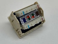 Siemon CT-C5-C5-20 Dual Port Double CAT5E Coupler Angeled RJ45 Data Jack IVORY