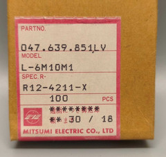 Mitsumi Adjustment Spool, 100 Pieces, Model No. L-6M10M1. #K-497-02