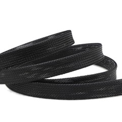 Expandable Braided Cable Tidy Sleeving Wire Harness Flexible Black Polyester PET