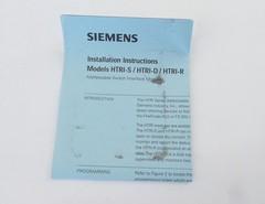 Siemens 500-033360 HTRI-D Dual Intel Interface Module Fire Alarm – NEW Surplus!