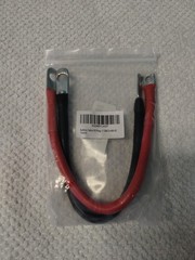6 AWG Battery Cable Set 11.8″ M8 Ring Terminal Pure Copper Marine Car RV Boat