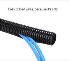Split Sleeve Wire Loom Tubing Cable Management Sleeve Wrap Cable Manage Cord Lot