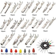500Pcs Connector Pins Kit Terminal Pin Automotive Car Electrical 1/1.5/1.8/2.2/2