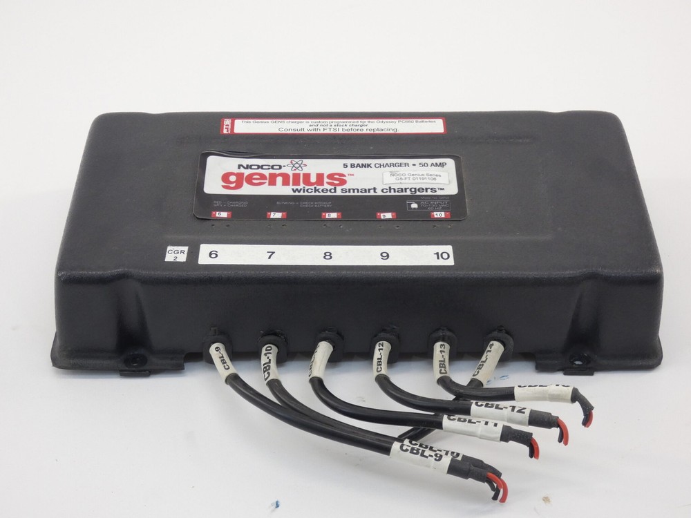 Noco Genius GEN5 5 Bank Charger, 50A, 70-130VAC