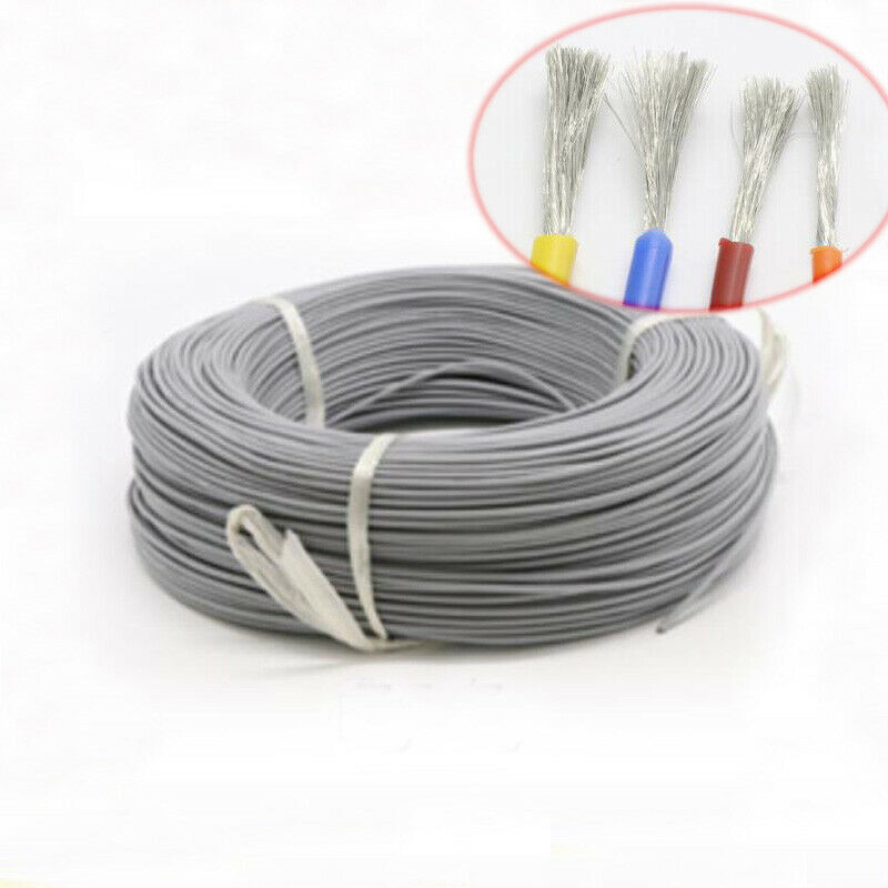 12~30AWG Silicone Cable Flexible Wire UL-US 0.08mm Series RC Cable Lead – Gray