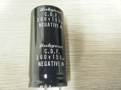 RUBYCON ELECTROLYTIC CAPACITOR CDF 360V 150UF NEGATIV