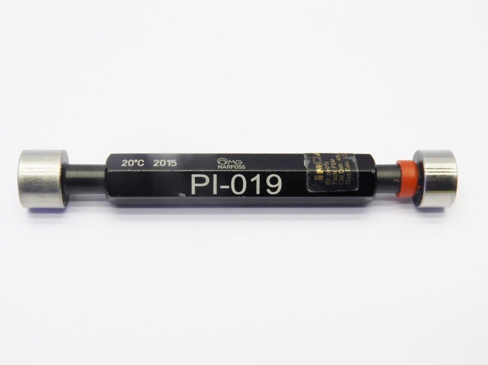 MG Marposs 14mm GO NO-GO Plug Gauge PI-019 P-0.050 NP+0.050 20 Degree C