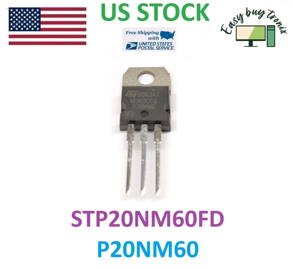 ST MICRO STP20NM60FD / STP20NM60FD P20NM60 P20NM60FD (BRAND NEW)
