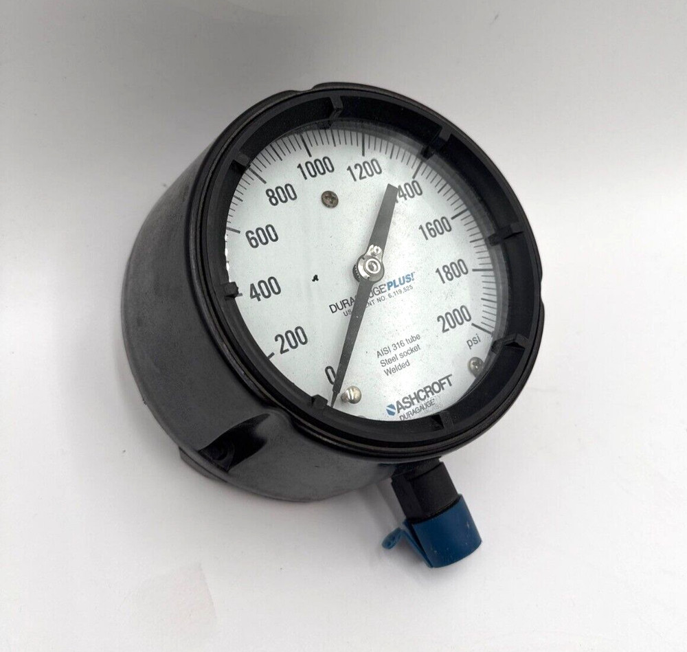Ashcroft 0-2000PSI Pressure Gauge Duragauge 1/2″ NPT Connection Threaded 5″